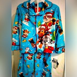 Nickelodeon PAW PATROL Size 2T Pajamas 2 Pc. NEW Winter Snow Pattern